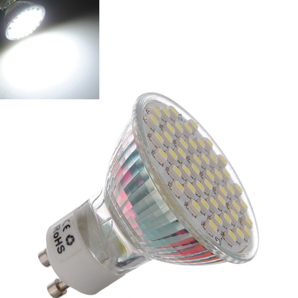 

GU10 3W Pure White 48 3528 SMD LED Spot Downlight Bulb 195-240V AC